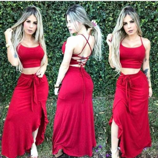 Conjunto na cor vermelha em Bauru por Meninas Modas e Acessórios 