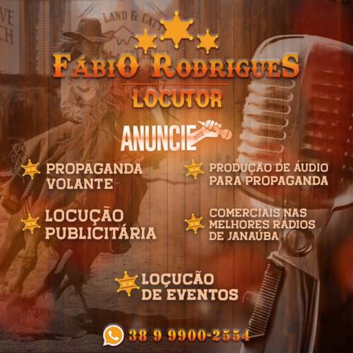 Locução publicidade por Locutor Fábio Rodrigues Divulgações