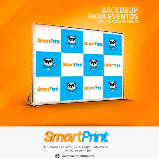 Comprar o produto de Backdrop em Indústria Gráfica e Impressão pela empresa SmartPrint Gráfica Digital em Botucatu, SP por Solutudo