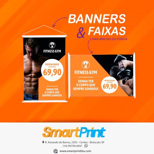 Comprar o produto de Banners e Faixas em Banners pela empresa SmartPrint Gráfica Digital em Botucatu, SP por Solutudo