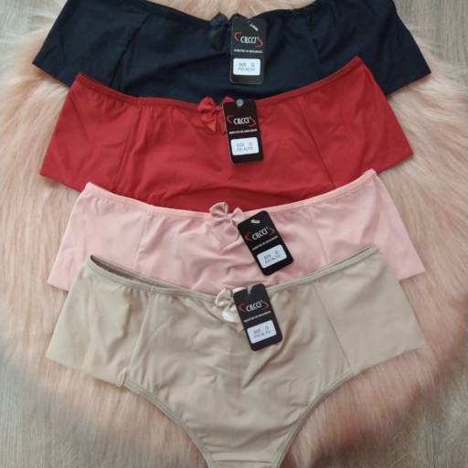 Fio de Microfibra Duplo - Atrás, Cós Alto.