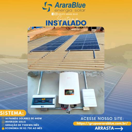 Instalação de Energia Solar por Arara Blue - Energia Solar (Redenção)