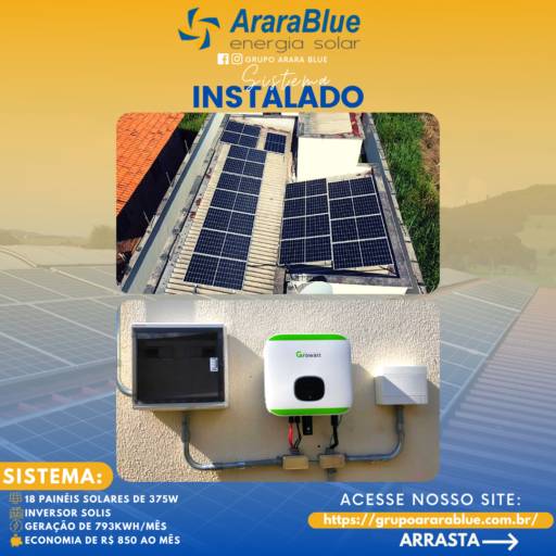 Instalação de Energia Solar por Arara Blue - Energia Solar (Redenção)