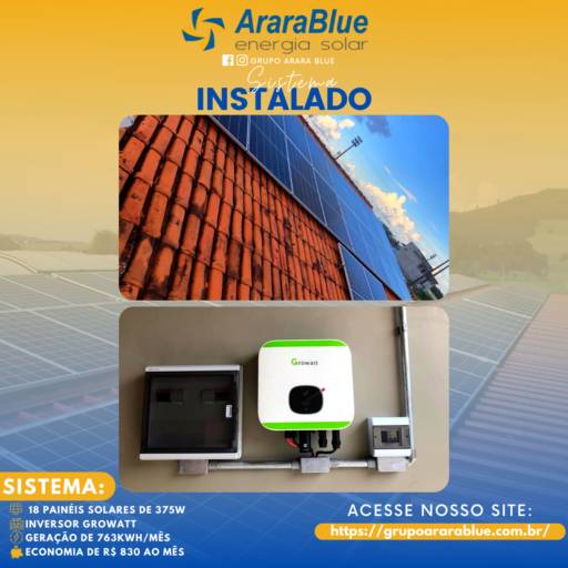 Instalação de Energia Solar por Arara Blue - Energia Solar (Redenção)