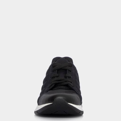 Tênis Preto Malha Matelassê por Constance - Calçados em Bauru