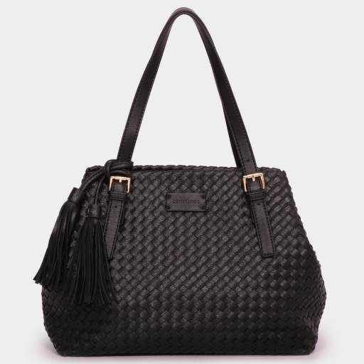 Comprar o produto de Bolsa Shopping Bag Preta Tressê em Bolsas pela empresa Constance - Calçados em Bauru em Bauru, SP por Solutudo