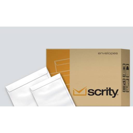 Envelope Saco Branco Para Folhas A4 - SOF32 - caixa  com 250 un. - Scrity por Bauru Office Papelaria