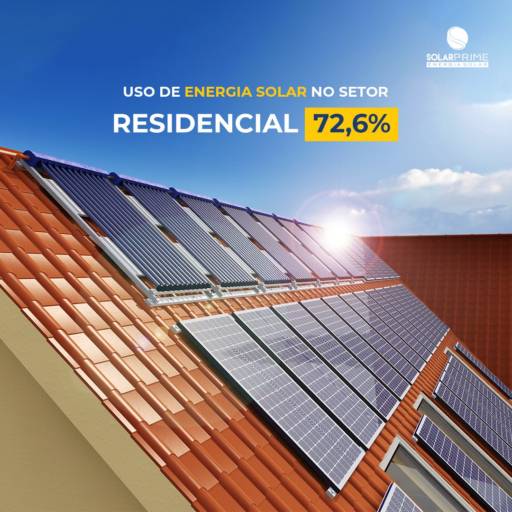 Instalação residencial de painel solar