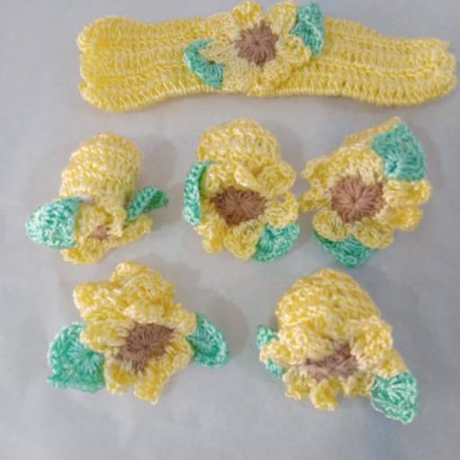 Jogo para fogão em crochê por Fazendo Arte com Zilea