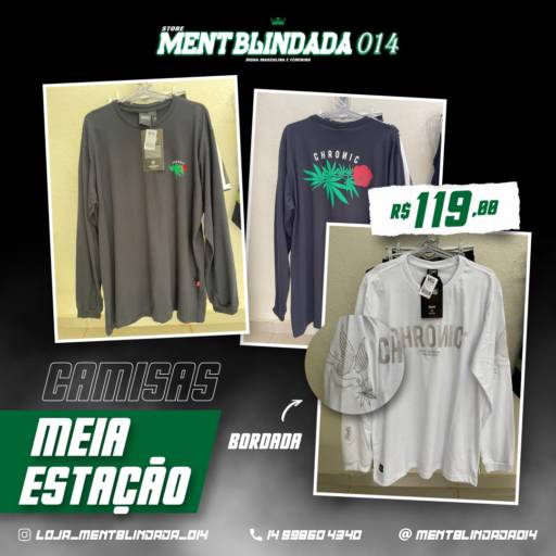 Camisas Meia Estação em Bauru