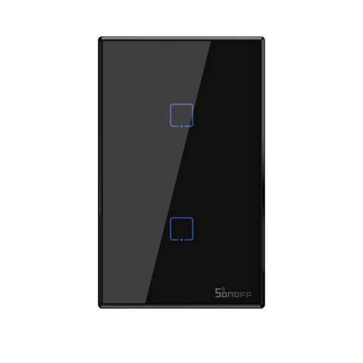 Sonoff TX3 Interruptor Inteligente Wifi - Preto, 2 botões por Home Live Automação LTDA