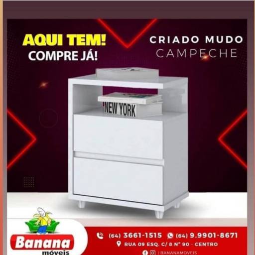 Criado Mudo por Banana Móveis e Eletrodomésticos