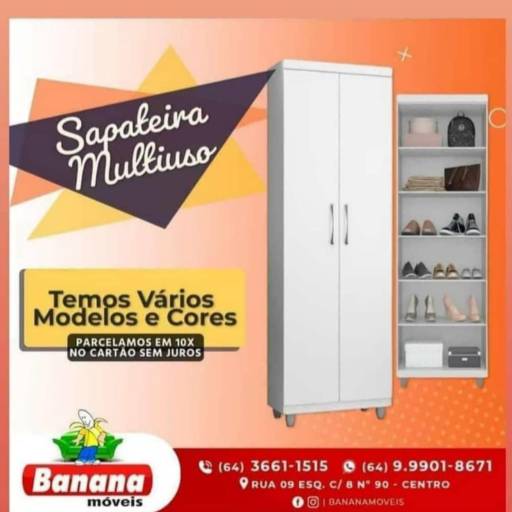 Sapateira Multiuso por Banana Móveis e Eletrodomésticos