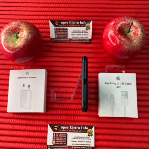 iPhone 7 em Bauru - Semi-Novo - Preto - 128GB - (Estado de Conservação - Muito Bom) em Bauru, SP por Super Eletro Info - Apple em Bauru 