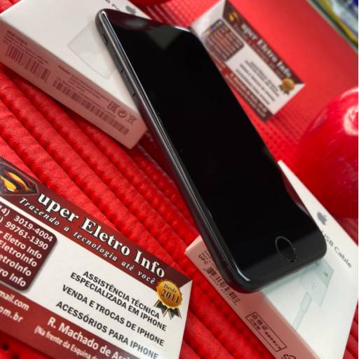 iPhone 7 em Bauru - Semi-Novo - Preto - 128GB - (Estado de Conservação - Muito Bom) em Bauru, SP por Super Eletro Info - Apple em Bauru 