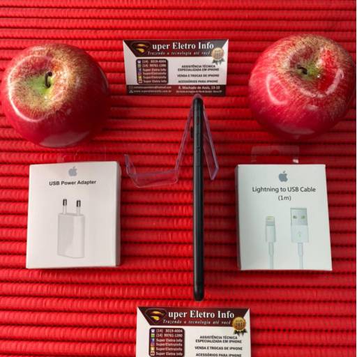 iPhone 7 em Bauru - Semi-Novo - Preto - 128GB - (Estado de Conservação - Muito Bom) em Bauru, SP por Super Eletro Info - Apple em Bauru 