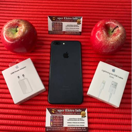 iPhone 7 Plus em Bauru - Semi-Novo - Preto - 32GB - (Estado de Conservação - Muito Bom) em Bauru, SP por Super Eletro Info - Apple em Bauru 