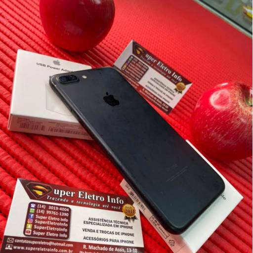 iPhone 7 Plus em Bauru - Semi-Novo - Preto - 32GB - (Estado de Conservação - Muito Bom) em Bauru, SP por Super Eletro Info - Apple em Bauru 