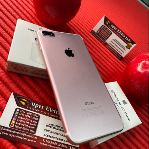 iPhone 7 Plus em Bauru - Semi-Novo - Rose - 32GB - (Estado de Conservação - Excelente) em Bauru, SP por Super Eletro Info - Apple em Bauru 