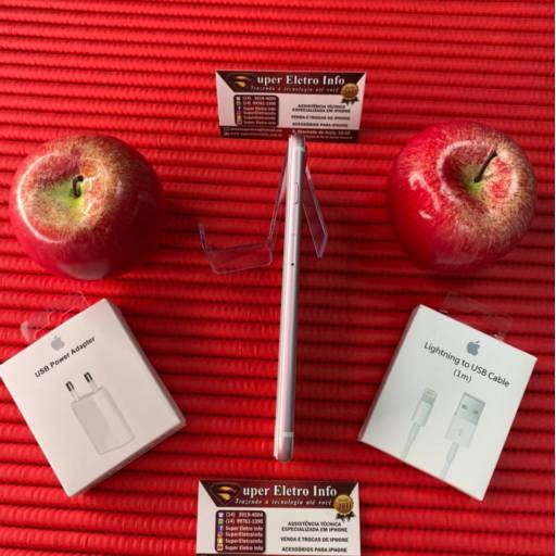 iPhone 7 Plus Rose Semi-Novo de 128GB em Bauru por Super Eletro Info - Apple em Bauru 