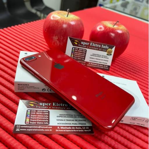 iPhone 8 Plus em Bauru - Semi-Novo - Vermelho - 64GB - (Estado de Conservação - Excelente) em Bauru, SP por Super Eletro Info - Apple em Bauru 