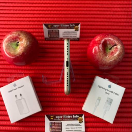 iPhone 7 Plus Dourado Semi-Novo de 256GB em Bauru  por Super Eletro Info - Apple em Bauru 