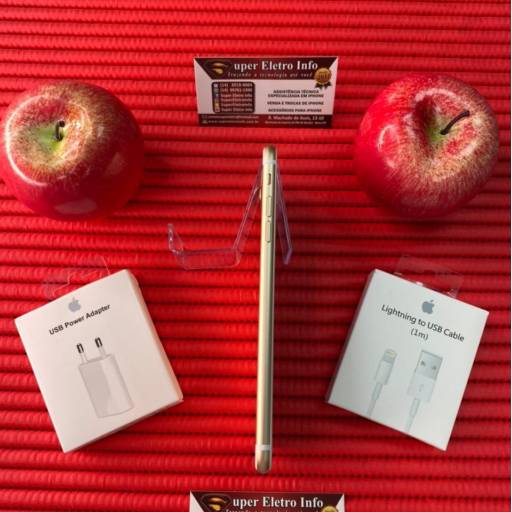 iPhone 7 Plus Dourado Semi-Novo de 256GB em Bauru  por Super Eletro Info - Apple em Bauru 