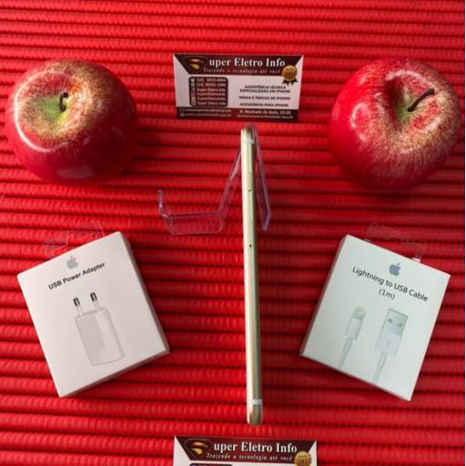 iPhone 7 Plus Dourado Semi-Novo de 256GB em Bauru  por Super Eletro Info - Apple em Bauru 