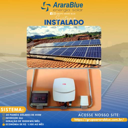 Instalação de Energia Solar por Arara Blue - Energia Solar (Ourilândia do Norte)