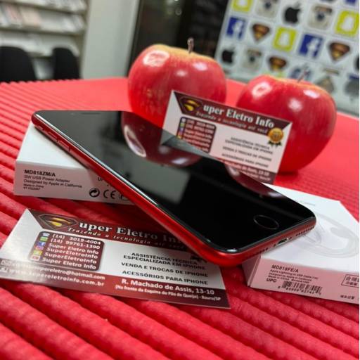 iPhone 8 Plus Vermelho Semi-Novo em Bauru  por Super Eletro Info - Apple em Bauru 