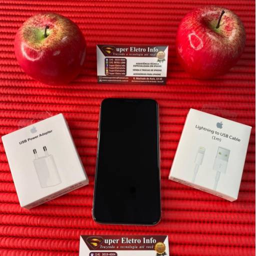 iPhone X Branco Semi-Novo em Bauru  por Super Eletro Info - Apple em Bauru 