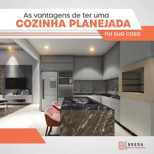 Comprar o produto de Cozinha planejada  em Móveis Planejados pela empresa Breda Moveis Planejados em Marília, SP por Solutudo