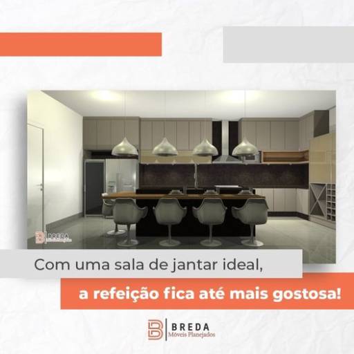 Comprar o produto de Sala de jantar planejada em Móveis Planejados pela empresa Breda Moveis Planejados em Marília, SP por Solutudo