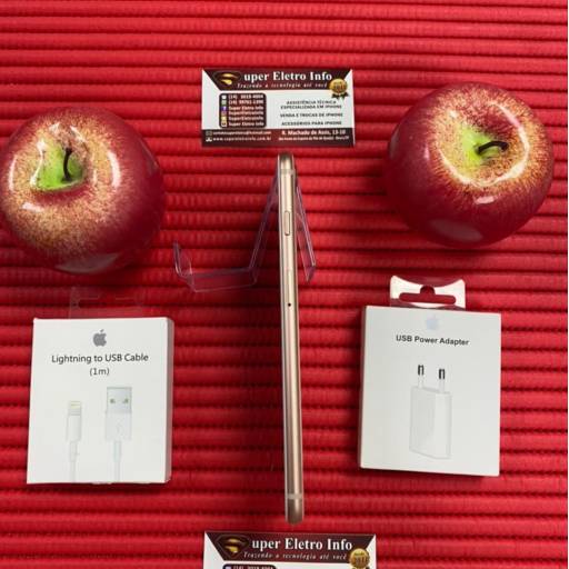 iPhone 8 Plus em Bauru - Semi-Novo - Dourado - 256GB - (Estado de Conservação - Excelente) em Bauru, SP por Super Eletro Info - Apple em Bauru 