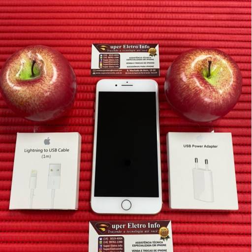 iPhone 8 Plus em Bauru - Semi-Novo - Dourado - 256GB - (Estado de Conservação - Excelente) em Bauru, SP por Super Eletro Info - Apple em Bauru 