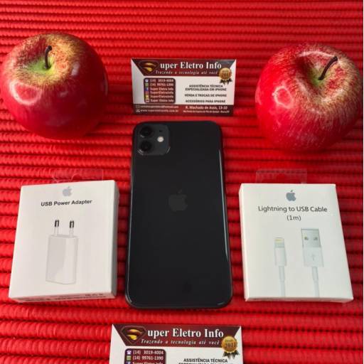 IPhone 11 Preto Semi-Novo em Bauru por Super Eletro Info - Apple em Bauru 