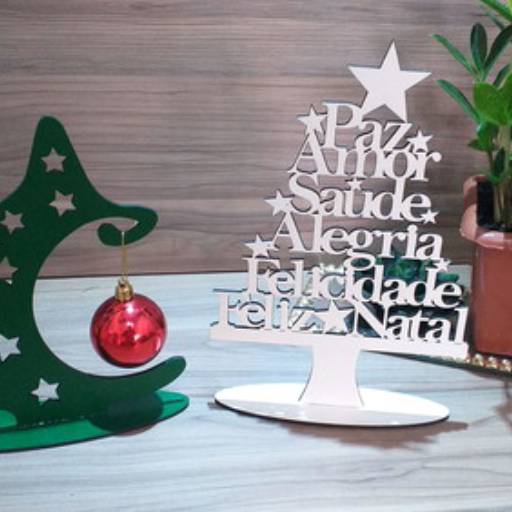 Comprar o produto de Mini Árvore de Natal MDF em Natal pela empresa Ateliê Sonhos de Pé Bauru em Bauru, SP por Solutudo