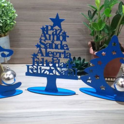 Mini Árvore de Natal MDF por Ateliê Sonhos de Pé Bauru