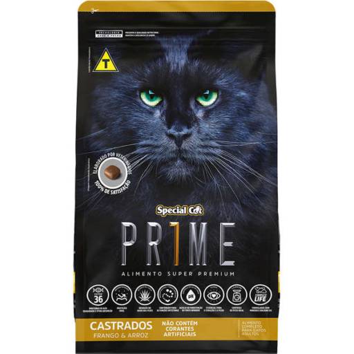 Comprar o produto de Ração Special Cat Prime Frango e Arroz para Gatos Adultos Castrados em Ração para Gatos pela empresa Casa Das Aves JN em Foz do Iguaçu, PR por Solutudo