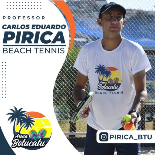 Professor Carlos Eduardo Pirica por Arena Botucatu Beach Tennis