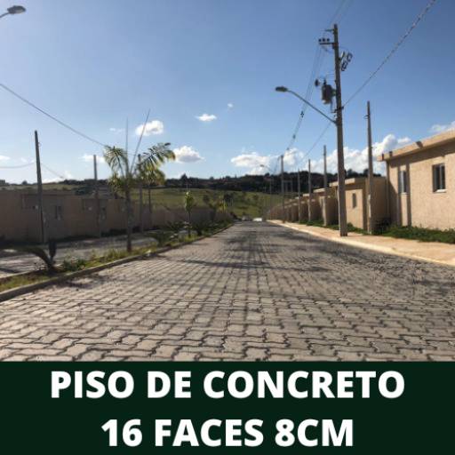 Piso de Concreto 16 faces 8cm por CimentPav - Pisos Intertravados | Drenantes | Lajotas de concreto