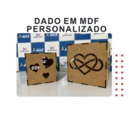 Comprar o produto de Dado em MDF personalizado em Personalizados pela empresa Gráfica Max em Aracaju, SE por Solutudo