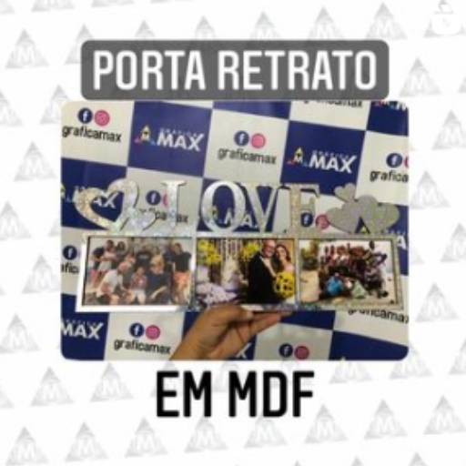 Comprar o produto de Porta retrato em MDF em Personalizados pela empresa Gráfica Max em Aracaju, SE por Solutudo