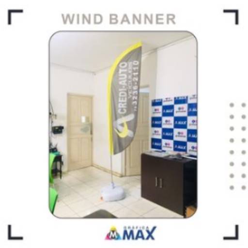 Comprar o produto de Wind Banner em Personalizados pela empresa Gráfica Max em Aracaju, SE por Solutudo