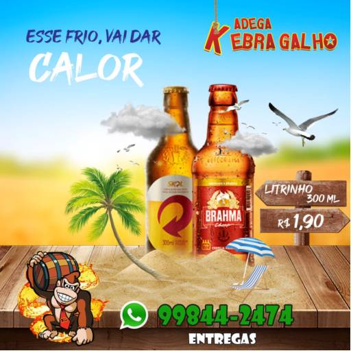Cerveja Gelada Delivery em Avaré por Adega Kebra Galho Bebida Delivery em Avaré