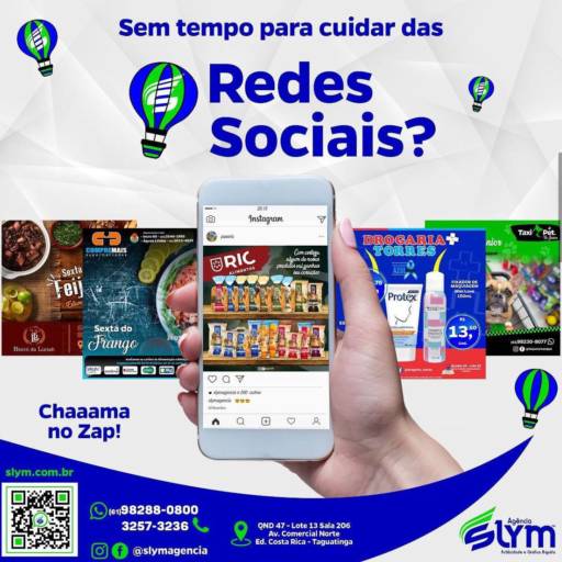 Comprar o produto de Gerenciamento de Redes Sociais em Agências de Marketing pela empresa Slym Gráfica Rápida e Agência de Publicidade  em Brasília, DF por Solutudo