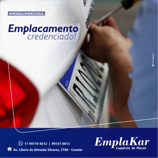 Emplacamento credenciado