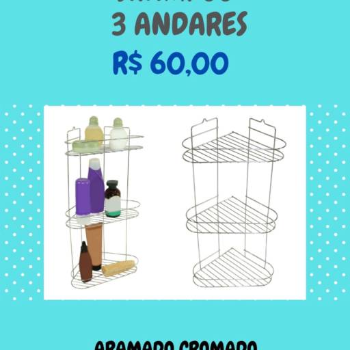 Suporte de canto para Shampoo 3 andares