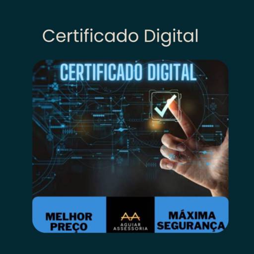 Comprar o produto de Certificado Digital em Contabilidade pela empresa Aguiar Contabilidade, Certificado Digital e Softwares de Automação em Botucatu, SP por Solutudo