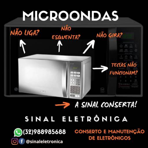 Comprar o produto de A Sinal Eletrônica conserta! em Eletrodomésticos pela empresa Sinal Eletrônica  em Leopoldina, MG por Solutudo